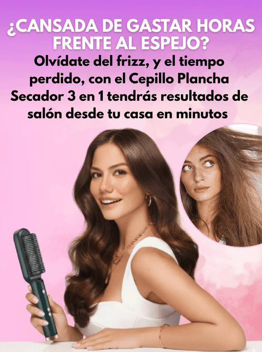 Cepillo 3 en 1 – Alisa, seca y da volumen